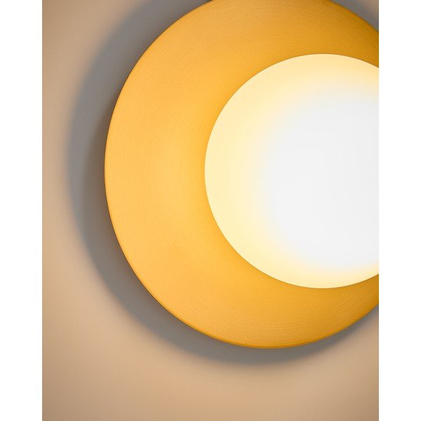 Balta/zelta krāsas sienas lampa ø 25 cm Brisia – Kave Home-image-2