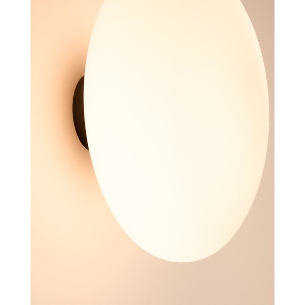 Balta/sudraba krāsas sienas lampa ø 26 cm Bamila – Kave Home-image-4