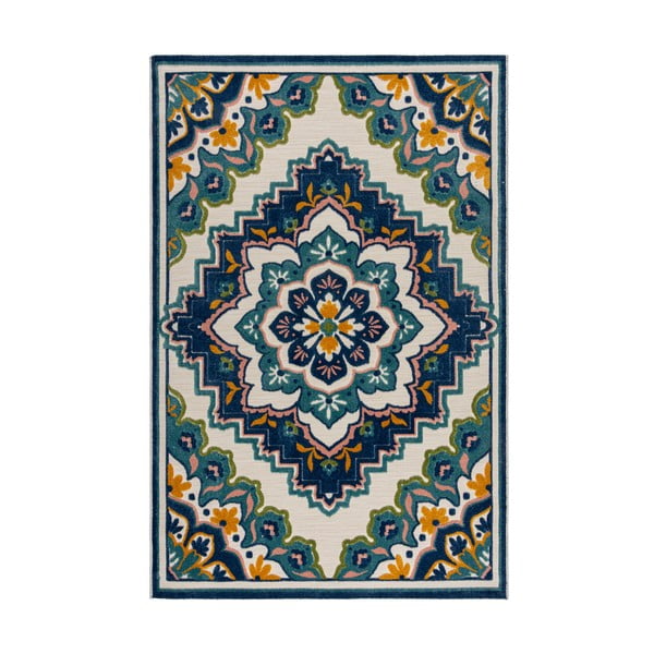 Zils āra paklājs 120x170 cm Beach Floral – Flair Rugs