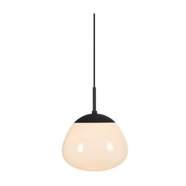 Balta/melna stikla piekaramā lampa ø 25 cm Rise – Markslöjd