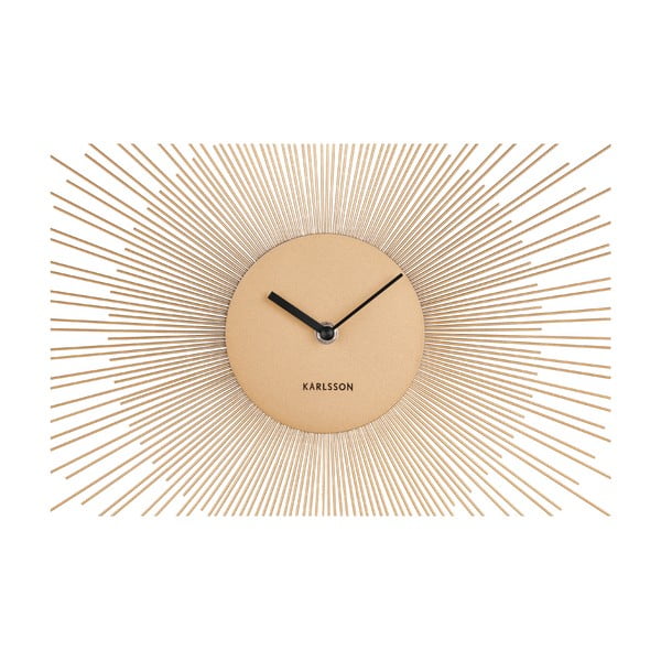 Sienas pulkstenis zelta krāsā Karlsson Peony Large, ø 60 cm-image-3