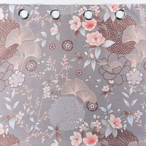 Pelēks mikrošķiedras gaismu necaurlaidīgs aizkars 135x260 cm Yokahama – douceur d'intérieur-image-4