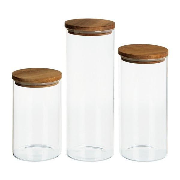 Stikla konteineri pārtikai/makaroniem (3 gab.) – Casa Selección