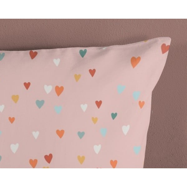 Rozā/bēša kokvilnas bērnu gultas veļa 100x135 cm Louie – Good Morning-image-3