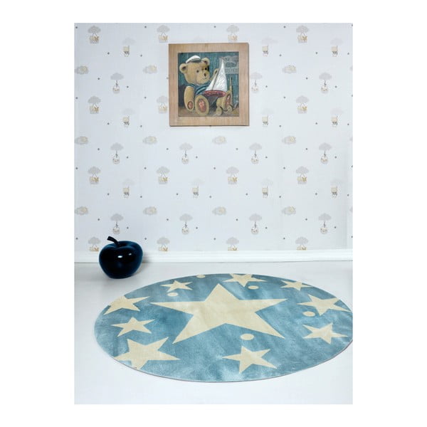 Bērnu paklājs Stars Sky Azul, ⌀ 150 cm