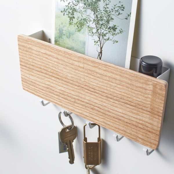 Balts sienas atslēgu turētājs YAMAZAKI Rin-image-2