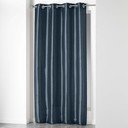 Tumši zils aizkars no mikrosatīna 140x240 cm Shana – douceur d'intérieur