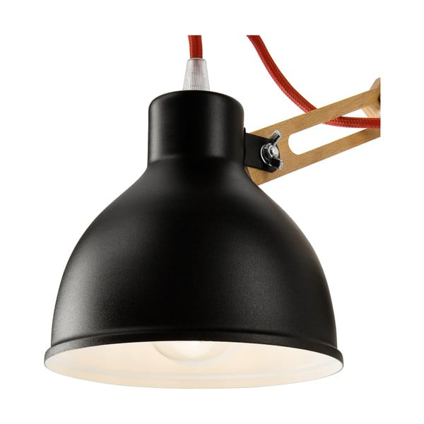Melna/brūna sienas lampa ø 15 cm Marcello – LAMKUR-image-3