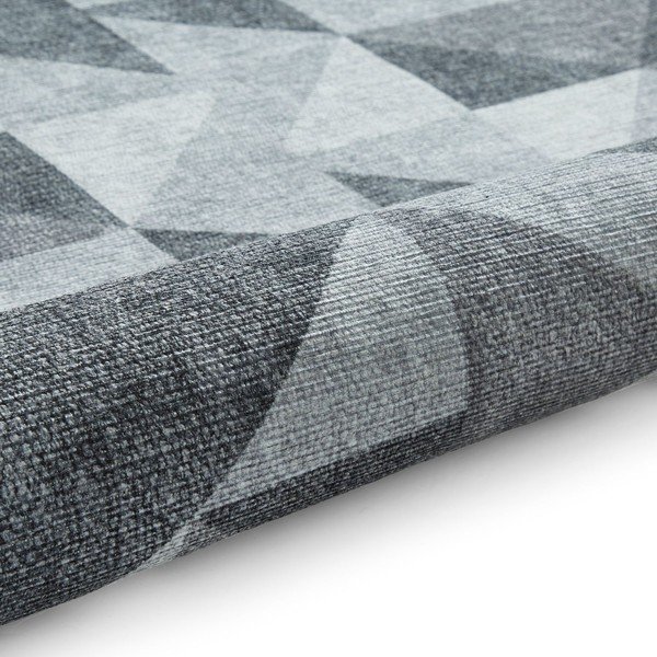 Pelēks mazgājams celiņa paklājs 76x230 cm Coral Grey – Think Rugs-image-3