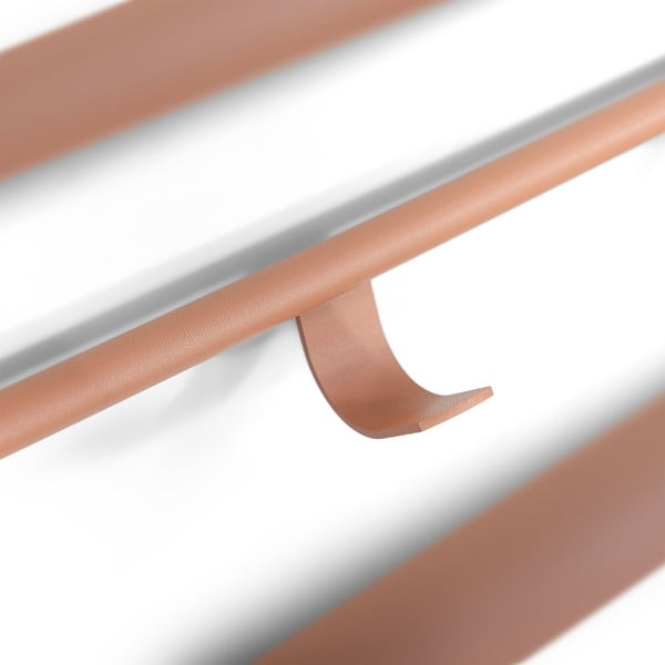 Lašrozā metāla sienas pakaramais ar plauktu 100 cm Rex – Spinder Design-image-3