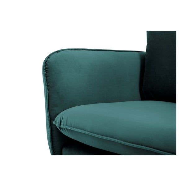 Zaļganzils samta dīvāns Cosmopolitan Design Vienna, 160 cm-image-4