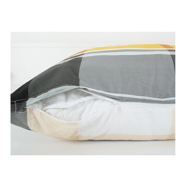 Oranža vienguļamā gultas veļa no krepa auduma 140x200 cm Orabge Kube – B.E.S.-image-2