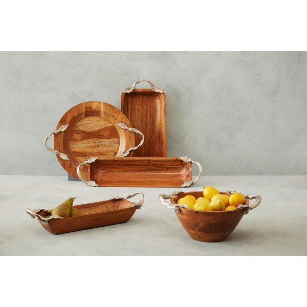 Koka paplāte 14x47 cm Vine – Premier Housewares-image-1