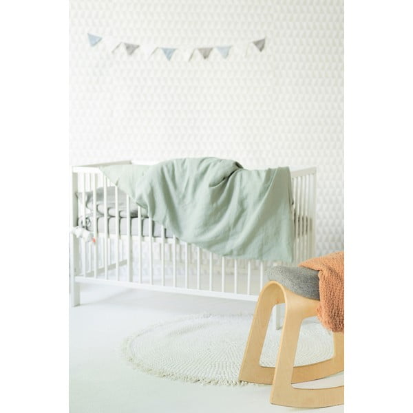 Zaļa lina gultasveļa bērniem Linen Tales Nature, 70 x 100 cm-image-3