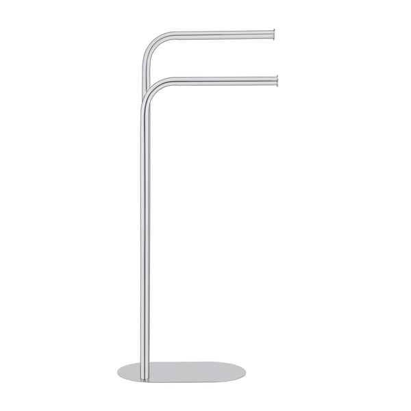 Spīdīgas sudraba krāsas nerūsējošā tērauda dvieļu turētājs Levante – Wenko-image-4