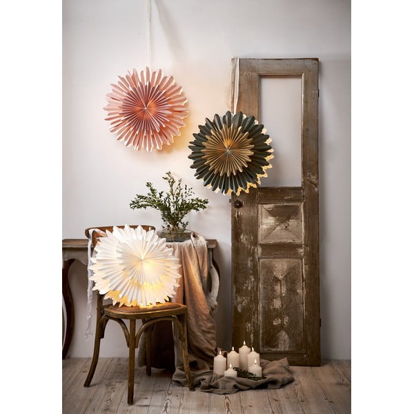 Rozā Ziemassvētku gaismas rotājums ø 50 cm Crystal – Star Trading-image-3