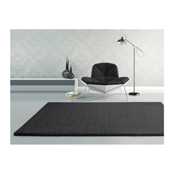 Antracīta melns paklājs Universal Shanghai Liso, 160 x 230 cm-image-1