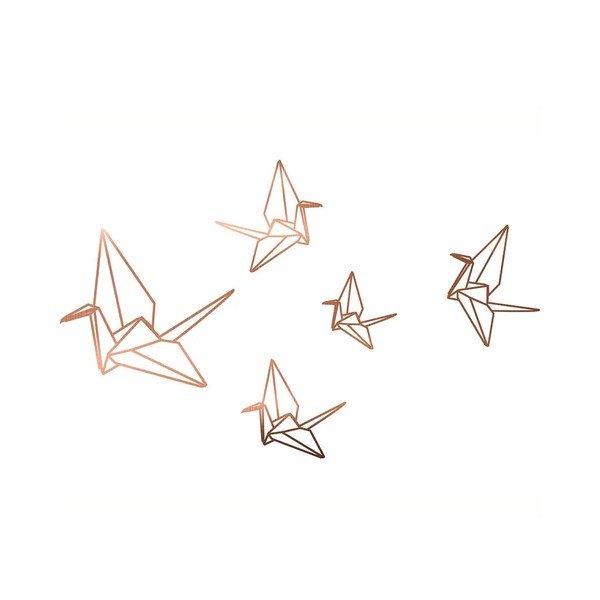 Sienas uzlīme Really Nice Things Origami, 60 x 40 cm