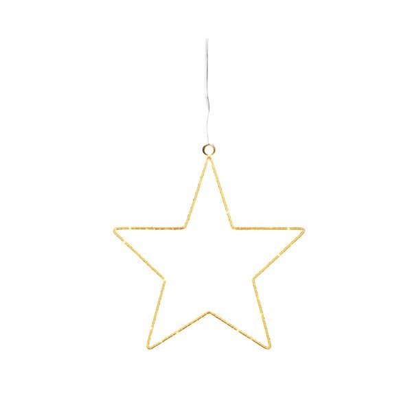 Zelta krāsas gaismas dekors uz baterijām Liva Star – Sirius