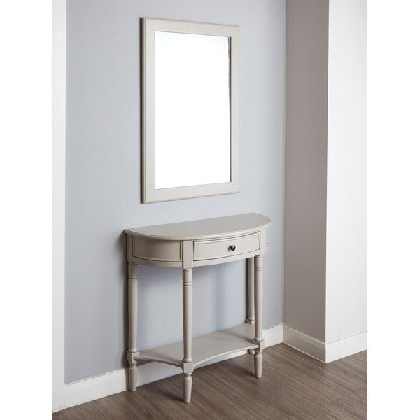 Pelēks priedes masīvkoka konsoles galds 33x81 cm Heritage – Premier Housewares-image-4