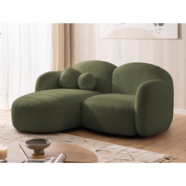 Zaļš stūra dīvāns no buklē auduma (ar kreiso stūri/ar zvilni) Orbit – Ropez-image-4