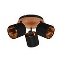 Melna/dabīga toņa prožektora tipa lampa ø 12 cm Tommy – Reality