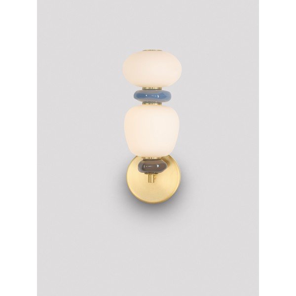 Balta/zelta krāsas metāla LED sienas lampa ar regulējamu spilgtumu Palo – Nova Luce-image-3