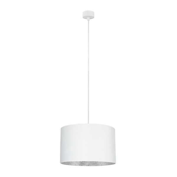 Balta griestu lampa ar sudraba detaļām Sotto Luce Mika M, ⌀ 36 cm