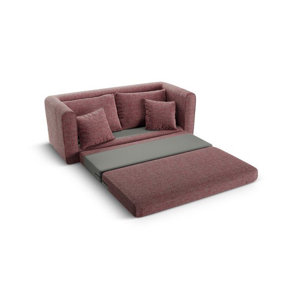 Tumši rozā salokāms dīvāns 158 cm Lido – Micadoni -image-4