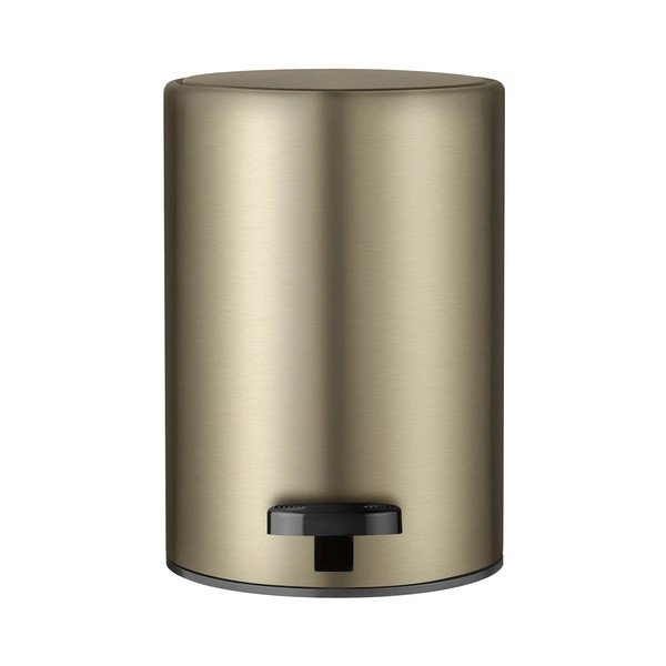 Misiņa krāsas tērauda atkritumu tvertne ar pedāli 3 l Modo – Blomus