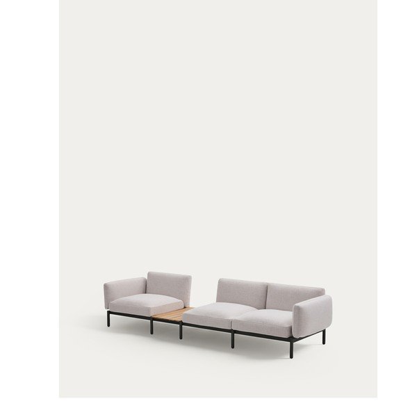 Bēšs polsterēts dārza dīvāns Sorells – Kave Home-image-3