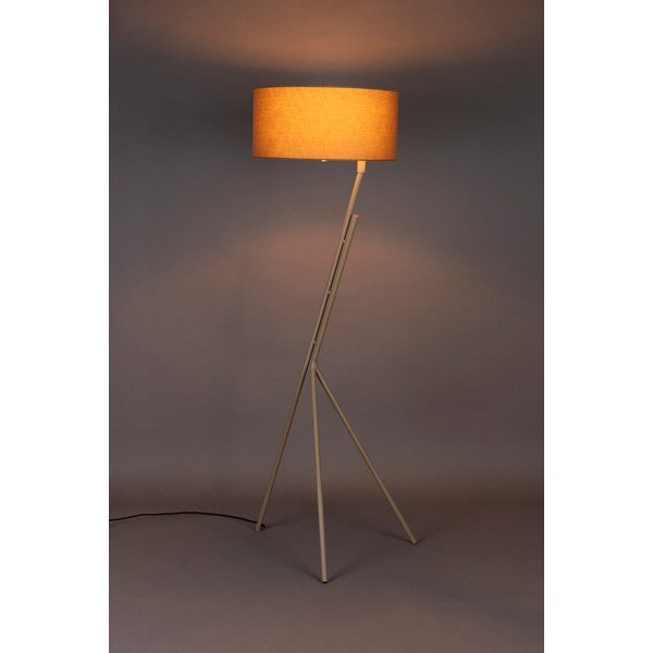 Gaiši brūna stāvlampa ar auduma abažūru (augstums 150 cm) Murphy – Dutchbone-image-1