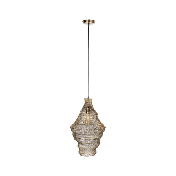 Piekaramā lampa zelta krāsā ar metāla abažūru 36x36 cm Luca – Dutchbone
