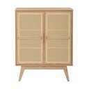 Dabīga toņa skapītis ar ozolkoka imitāciju 87x110 cm Bridget – Støraa