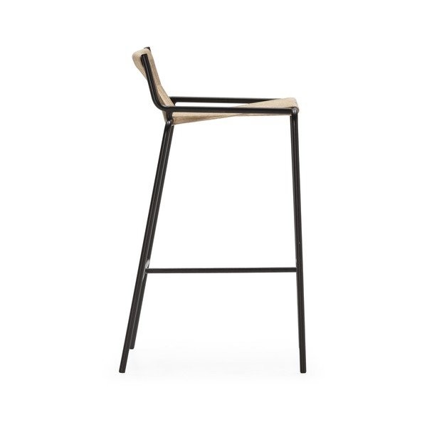 Bēšs metāla bāra krēsls (sēdekļa augstums 65 cm) Emily – Marckeric-image-3