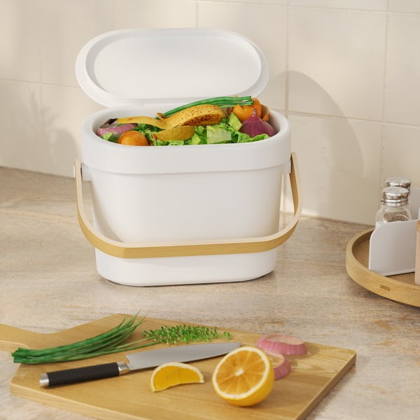 Balts kompostējamo atkritumu konteiners 4 l Bellwood – Umbra-image-1