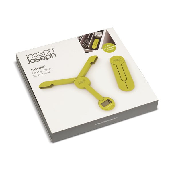 Zaļi salokāmi digitālie virtuves svari Joseph Joseph TriScale-image-2