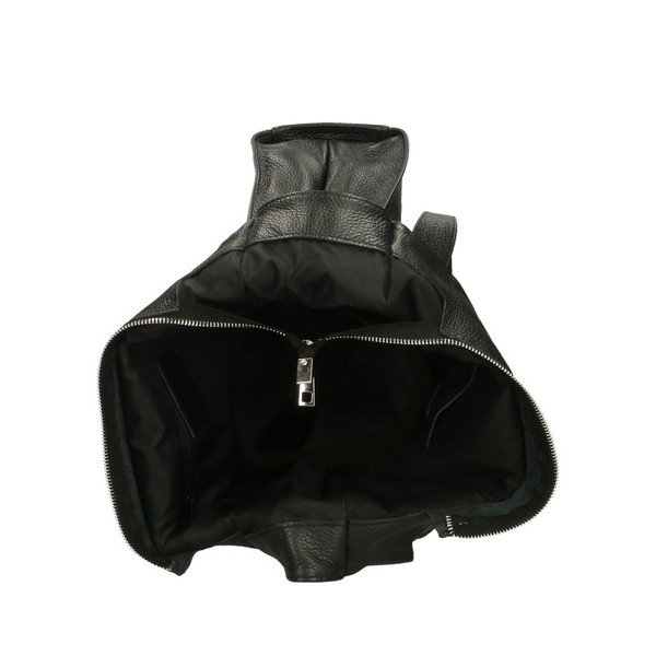Melna ādas somiņa Chicca Borse Crispy-image-2