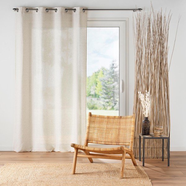 Krēmkrāsas aizkars 140x240 cm Pauline – douceur d'intérieur-image-1