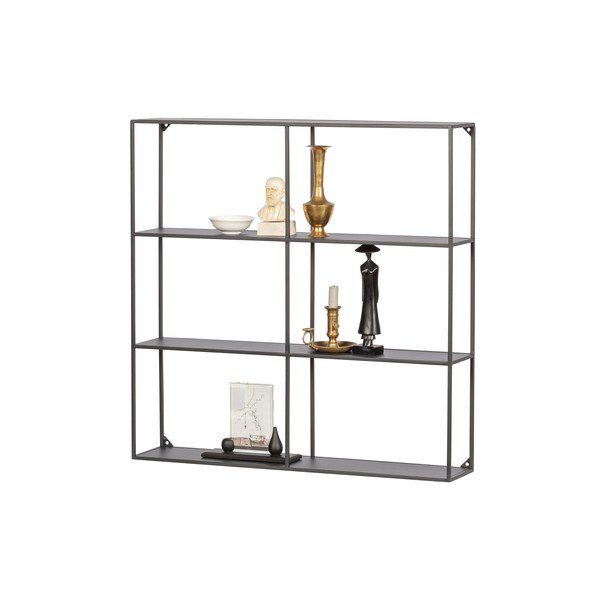 Melns daudzlīmeņu metāla sienas plaukts Meert – WOOOD-image-2