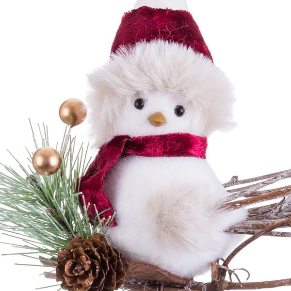 Tekstila Ziemassvētku eglītes rotājums 13 cm Bird – Casa Selección-image-1