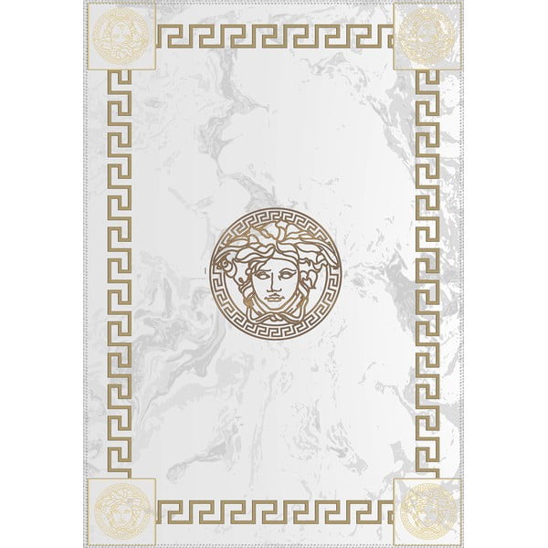 Pelēks paklājs Vitaus Logo, 160 x 230 cm