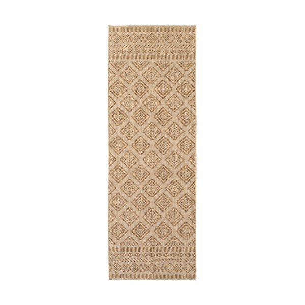 Bēšs iekštelpu un āra celiņa paklājs 80x250 cm Mira 1452 – Ayyildiz Carpets