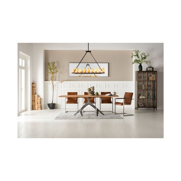 Brūns ādas krēsls ar roku balstiem Kare Design Cantilever-image-4