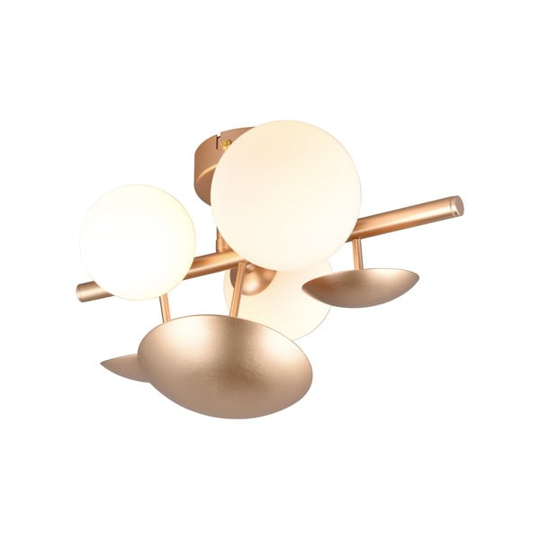 Balta/zelta krāsas sienas lampa Bubble – Trio Select-image-1