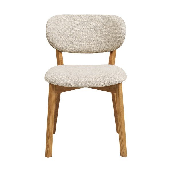 Bēšs/dabīga toņa polsterēts pusdienu krēsls Dunkirk – House Nordic-image-2