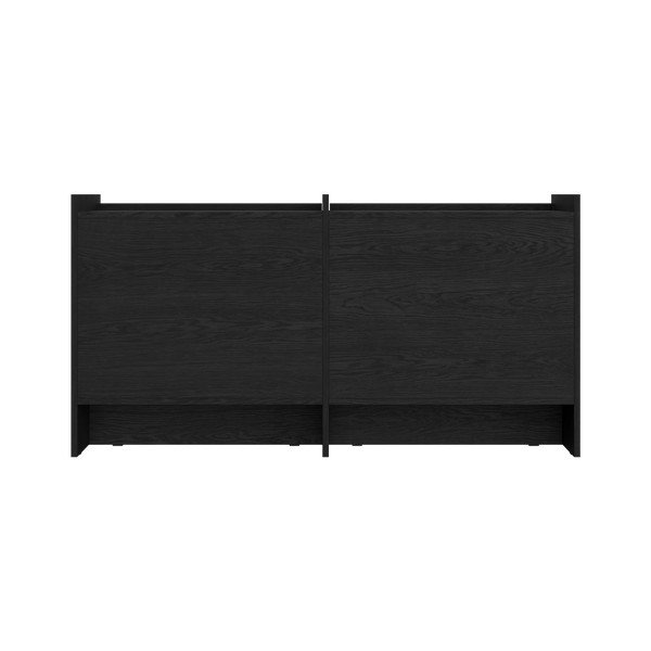 Melna kumode 146x76x51 cm Hido – noo.ma-image-4