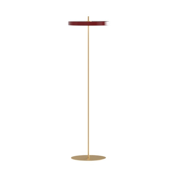 Sarkana LED stāvlampa ar regulējamu spilgtumu un metāla abažūru (augstums 151 cm) Asteria Floor – UMAGE