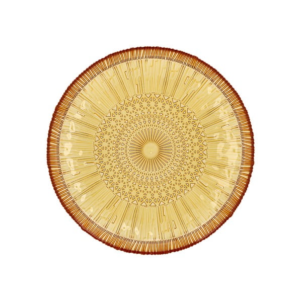 Oranžs stikla servēšanas šķīvis ø 30 cm Kusintha – Bitz-image-4