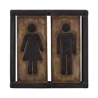 Piekarināmā zīme tualetēm Antic Line, 21,5 x 21,5 cm